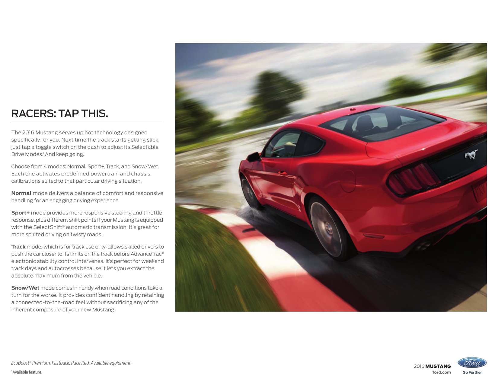 2016 Ford Mustang Brochure Page 8